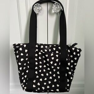 Kate Spade Black and White Heart Tote